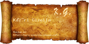 Kéri Gizella névjegykártya