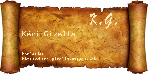 Kéri Gizella névjegykártya